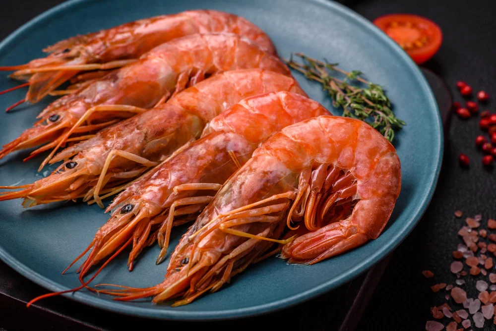 Gambero rosa surgelato De.Ga Fish pronto per la distribuzione nella ristorazione del Nord Italia.